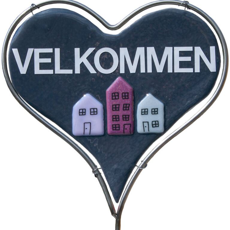 Velkommen hjerte (Grå)