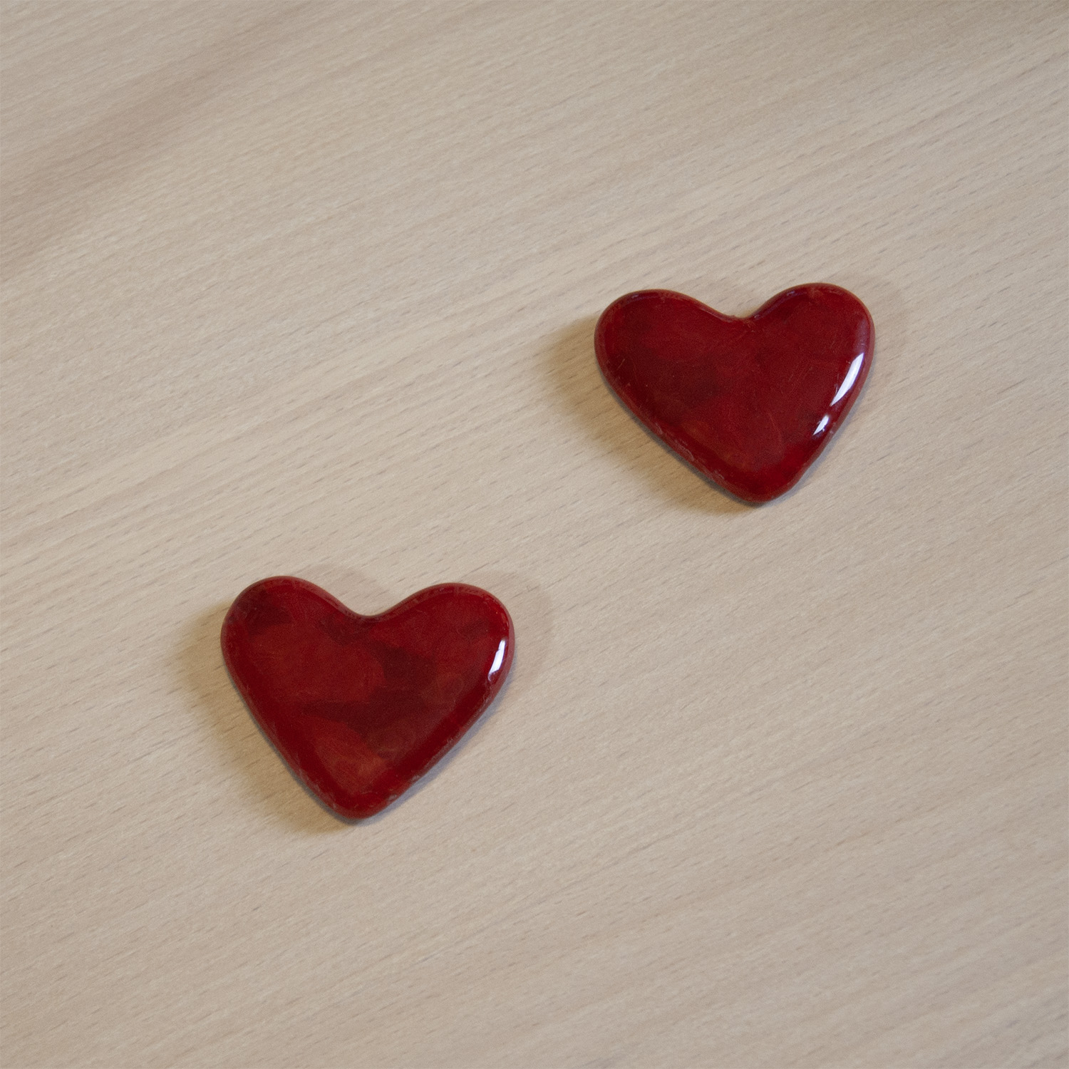 99011001 Hjerte til bord rød 2 stk